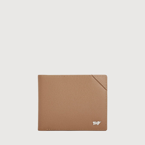 SLATE CENTRE FLAP WALLET WITH COIN COMPARTMENT