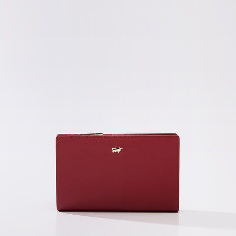 [ONLINE EXCLUSIVE] AURA BIFOLD SHORT WALLET WITH EXTERNAL COIN COMPARTMENT