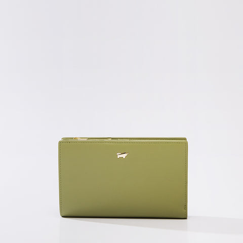 [ONLINE EXCLUSIVE] AURA BIFOLD SHORT WALLET WITH EXTERNAL COIN COMPARTMENT