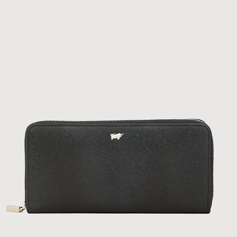 CANVA ZIP LONG WALLET (3 GUSSET)