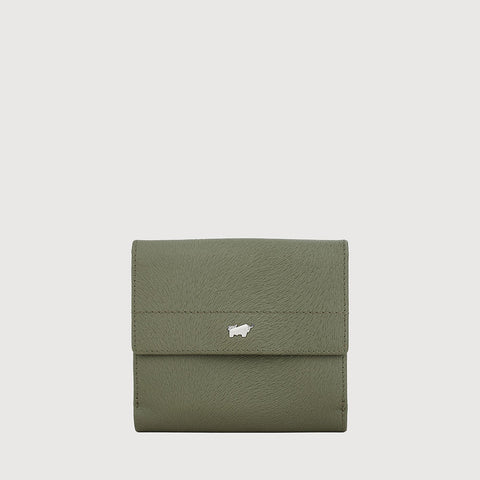 EYANA BIFOLD SMALL WALLET WITH EXTERNAL COIN COMPARTMENT