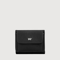 PAN TRIFOLD SMALL WALLET WITH EXTERNAL COIN COMPARTMENT