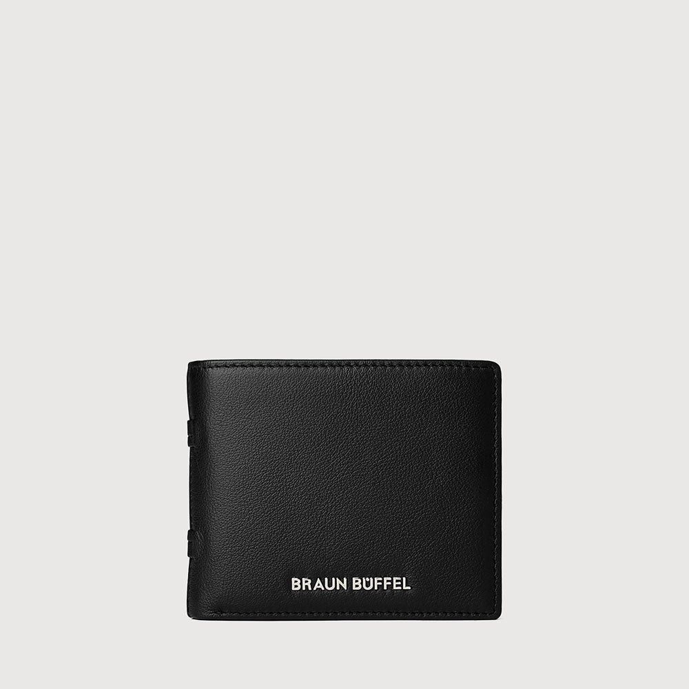 STITCH BIFOLD CENTRE FLAP WALLET WITH COIN COMPARTMENT