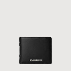 STITCH BIFOLD CENTRE FLAP WALLET WITH COIN COMPARTMENT