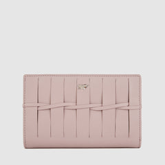 FESTIVE BI-FOLD SHORT WALLET WITH EXTERNAL COIN COMPARTMENT