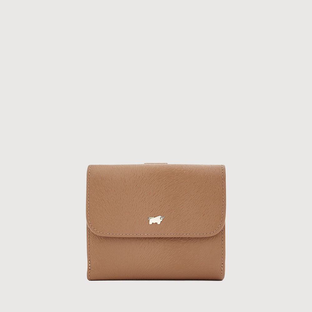 PAN BIFOLD SMALL WALLET WITH EXTERNAL COIN COMPARTMENT
