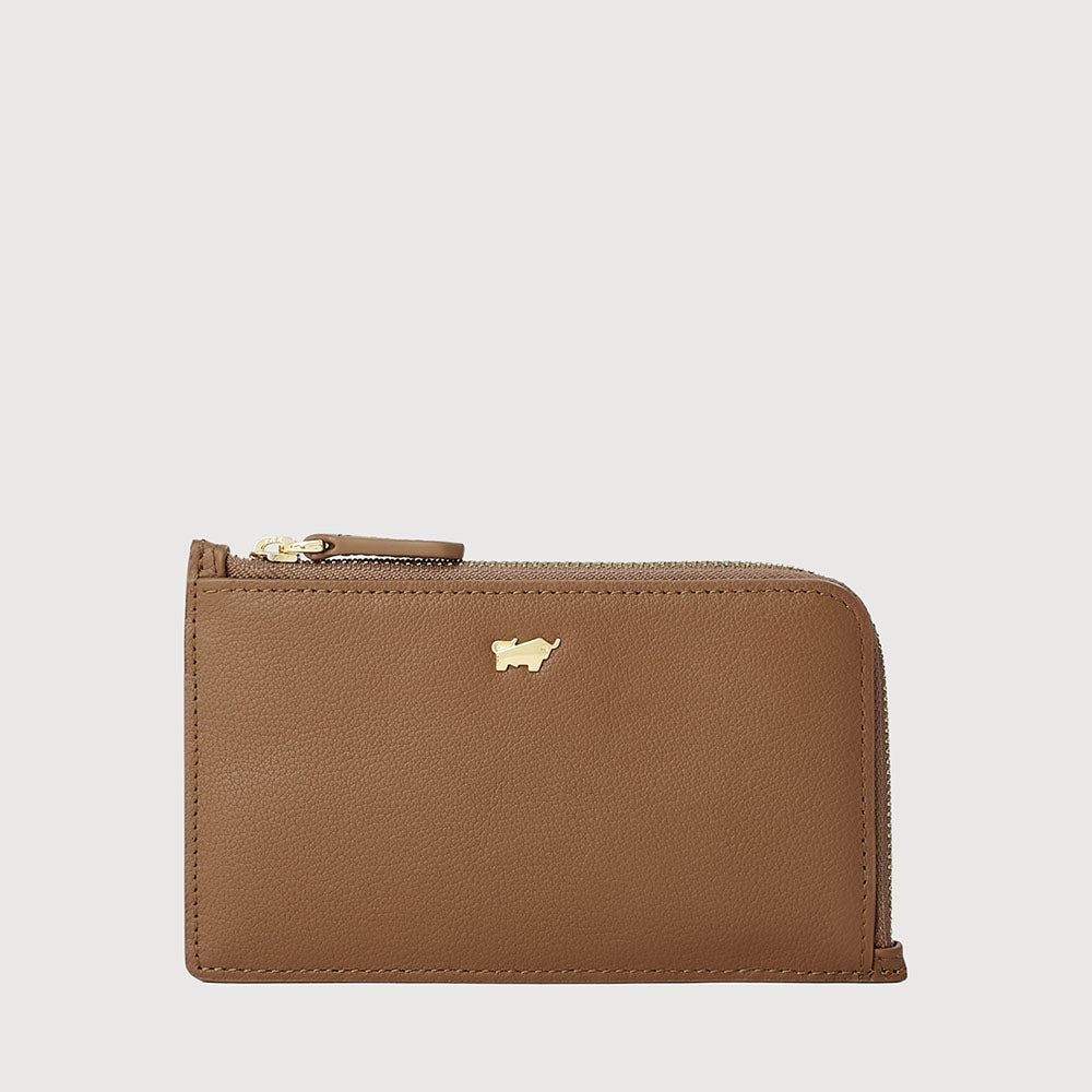 HAZEL COIN HOLDER WITH EXTERNAL CARD SLOTS