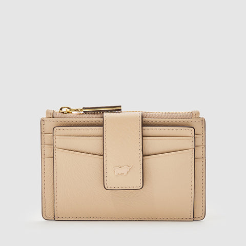 OPHELIA CARD HOLDER WITH EXTERNAL COIN COMPARTMENT