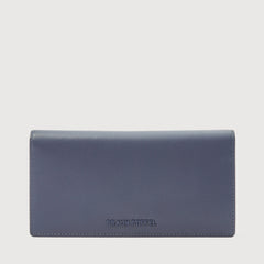 X BIFOLD LONG WALLET WITH ZIP COMPARTMENT (BOX GUSSET)